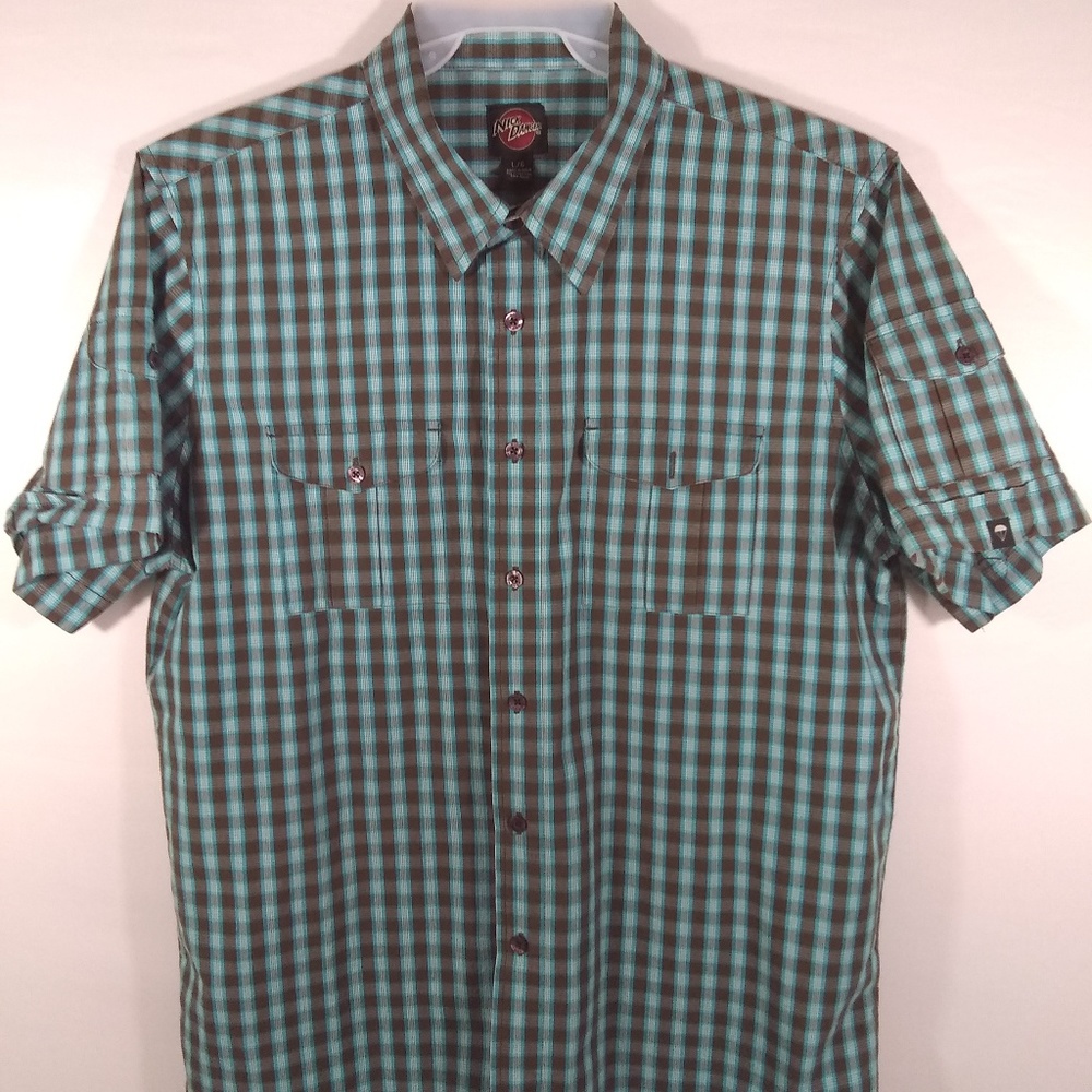 Nick Danger Mens Casual Short Sleeve button down